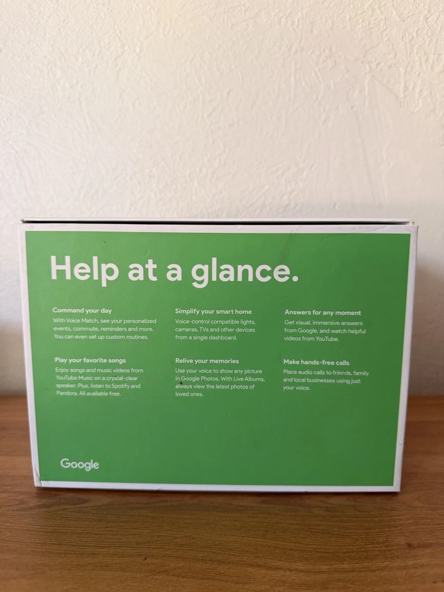 Google Home Hub Wi-Fi Touch Control Blanco/Gris - SOLO PARA REPARACIÓN O REPUESTOS