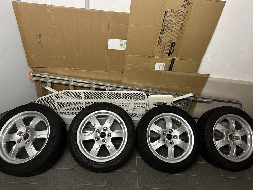 Original Audi A5 17 Zoll Alufelgen mit Winterreifen 225/50 R17 – 5x112 ET28 - Bild 2 von 4