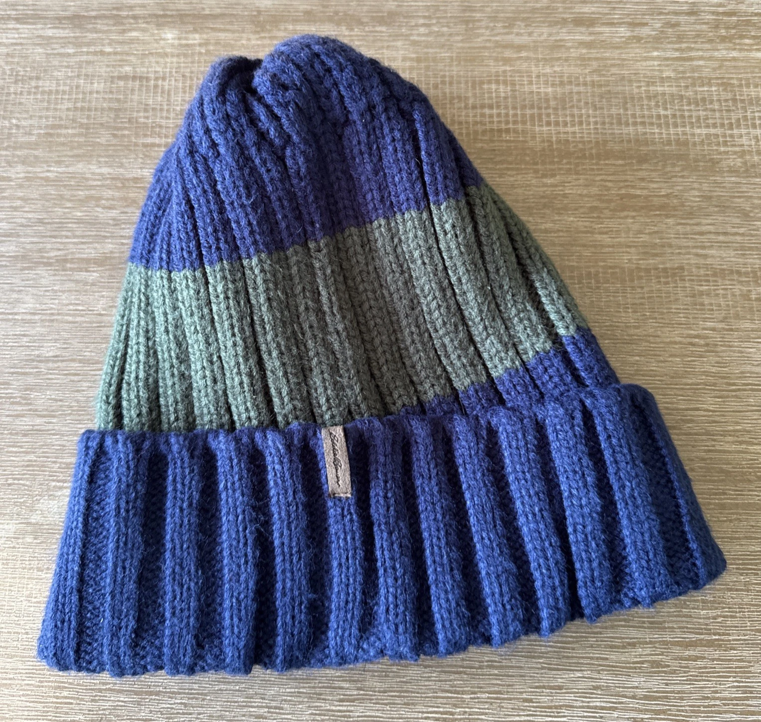 Eddie Bauer Wool Navy Fleece Lined One Size Unisex Skull Beanie Cap Hat
Opens in a new window or tab