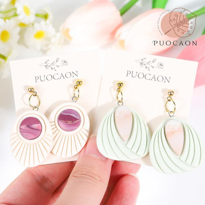 Boho Polymer Clay Cutters - 10 Pcs Clay Cutters for Earrings Jewelry Basic Ge...