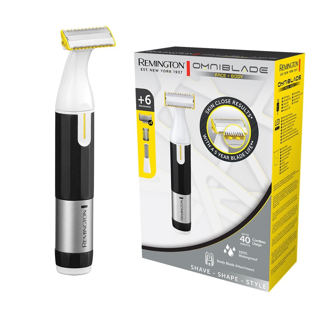 Remington Omniblade Face Body Cordless USB Beard Trimmer HG3000