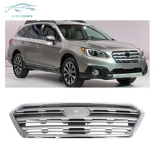 For 2015/2016/2017 Subaru Outback Front Upper Bumper Grille Chrome/Silver Grill