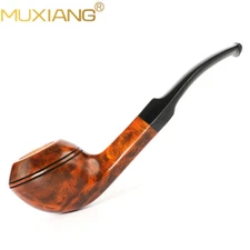 Briar Bulldog Pipe Handmade Wooden Tobacco Pipe Freehand Pipe Smooth Finished