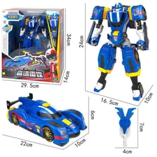 Robot V Galaxy Detectives Speed Transformer Space Robot Sports Car Figure Toy
