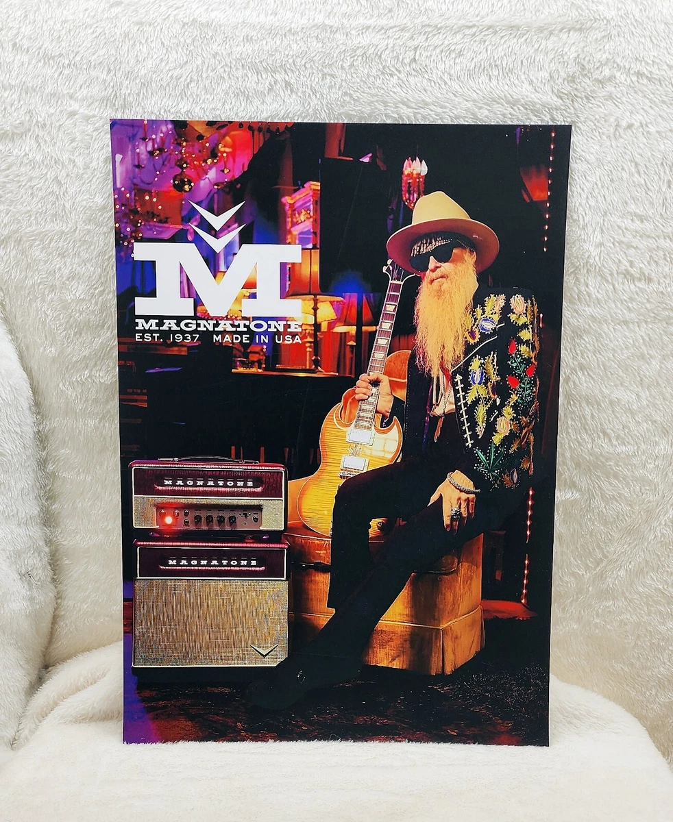 Foto 8x10 Billy Gibbons Autografata - ZZ Top Chitarrista, Ristampa, Musica Rock