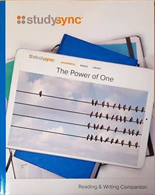 StudySync, The Power of One, Grade 7, Unit 6, Reading  Writing Comp - VERY GOOD