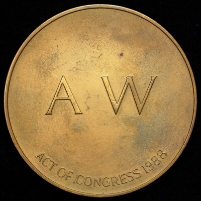 1988 Andrew Wyeth Congressional Gold Medal Bronze Strike US Mint