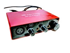 USB Audio Interface w/Mic Preamplifier 2 in 2 out USB Audio Interface