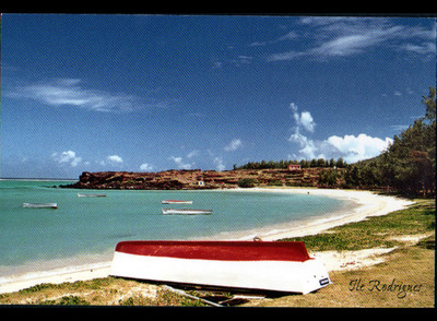 ST-FRANCOIS ILE RODRIGUES (MAURITIUS / INDIAN OCEAN) VILLA, FISHERMAN'S BOATS