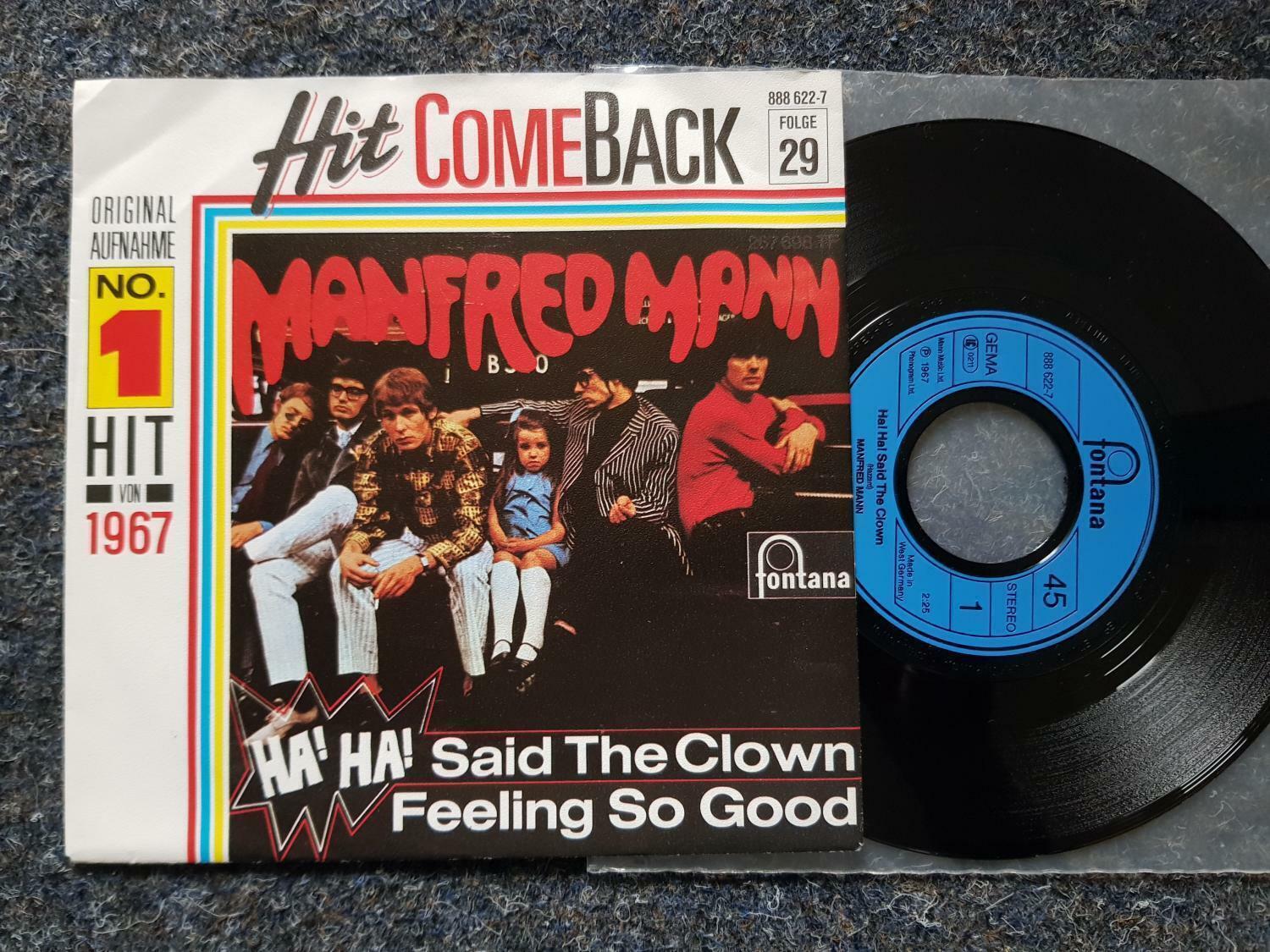7"" Single Vinyl Manfred Mann - Ha! Ha! Said the clown Germany