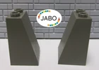 i2/34) LEGO 2x 3684a Slope Brick 2x2x3 Vintage Dark Grey 4480 5988 10028 7184