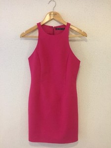 fuschia pink shift dress