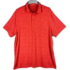 Champion Short Sleeve Polo Shirt Mens Size XL Orange Pullover Lightweight