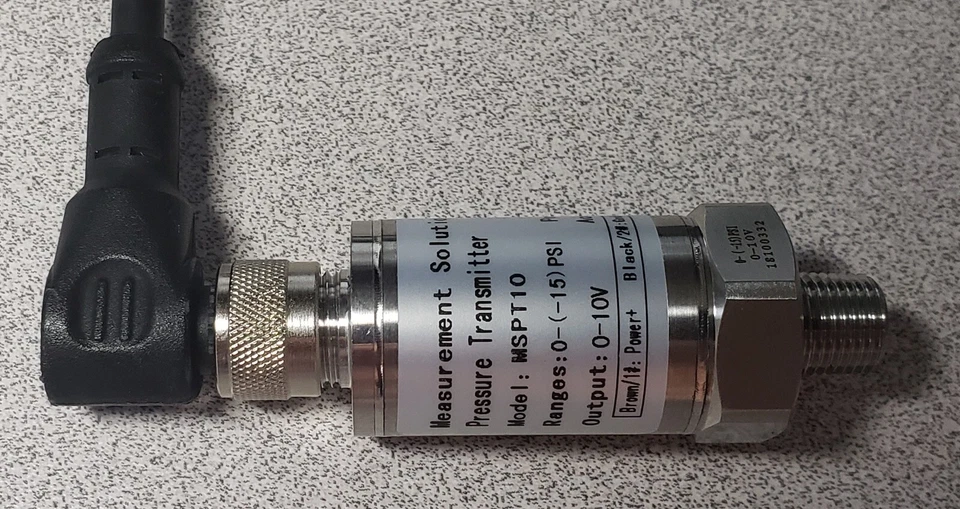 100 PSIG Pressure Transducer, Pressure Sensor, 0-5 VDC Out over 0-100 PSI Range - Image 3 of 4