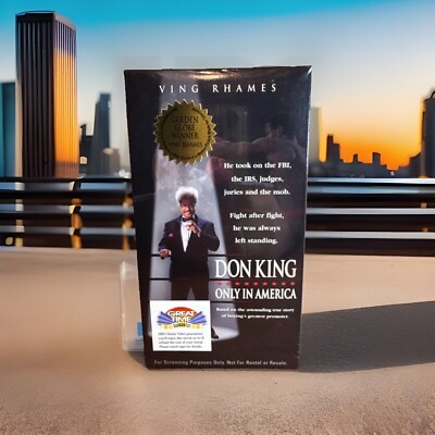 Don King Only In America VHS Demo Promo Screener Sealed 