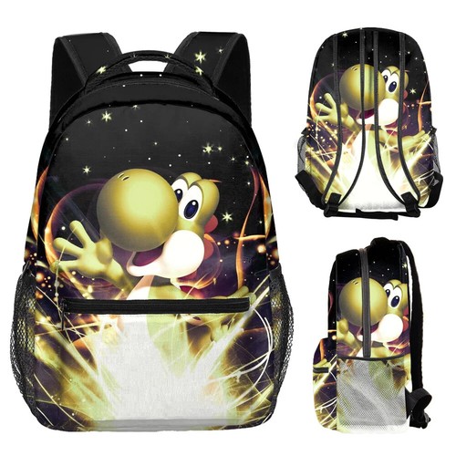 Yoshi dinosauro studente borsa libro quaderno zaini stampa 3D zaini Oxford - Foto 16 di 29