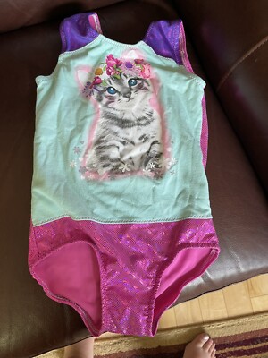 Boyd Valley Creations Gymnastics LEOTARD Cat Custom Made Girls Size 8