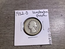 1932 D Washington 90% Silver Quarter Key Date Mint Mark 072723 56qe