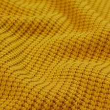 Strickstoff Grobstrick Meterware 150cm breit, 500g/qm Cardigan/Pullover senfgelb