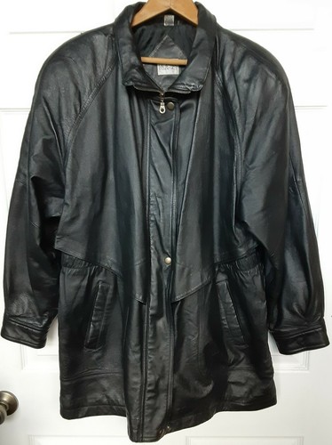 liz baker essentials leather coat