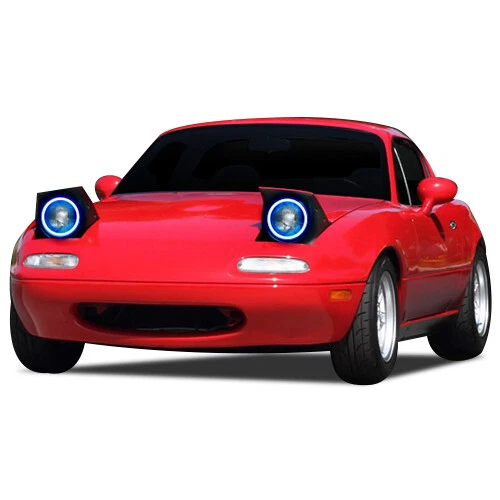 RGB Multi Color LED Halo kit with Wifi App for 2090-1997 Mazda Miata Headlights - Image 4 of 4