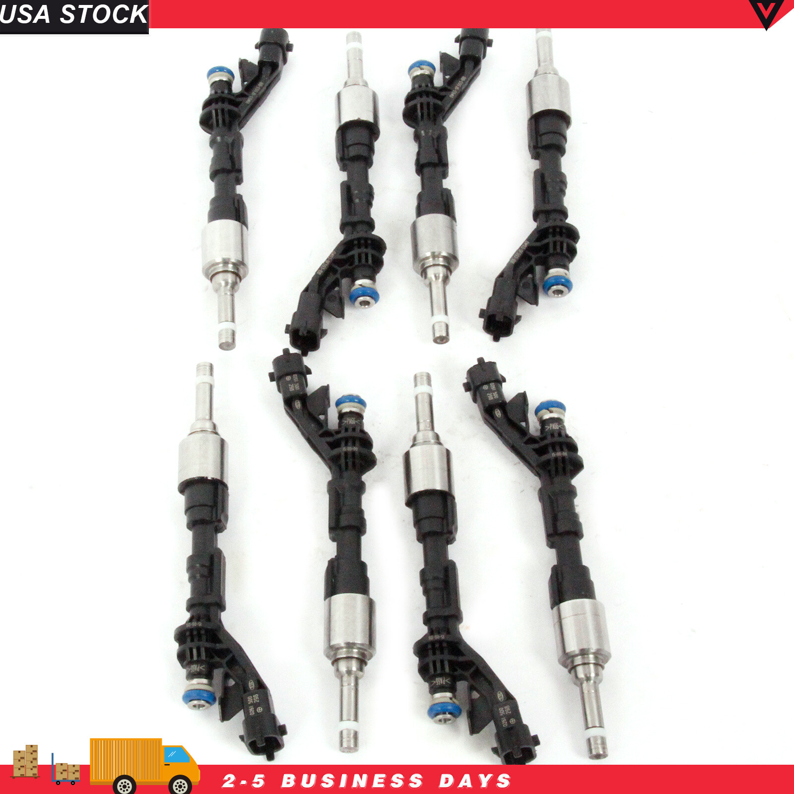 8x For Land Rover LR4 Range Rover Sport Jaguar XF Fuel Injector Bosch