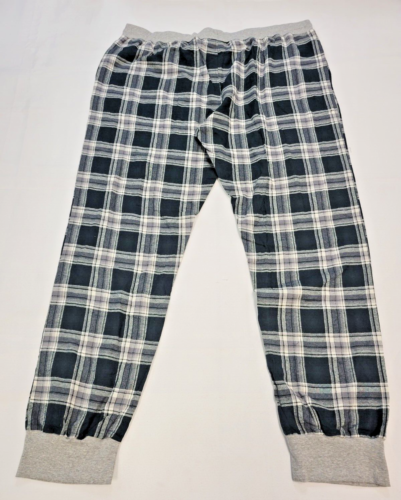 Hanes Herren Pyjamahose 3XLarge Tall French Terry Jogginghose Lounge Nachtwäsche kariert - Bild 6 von 7