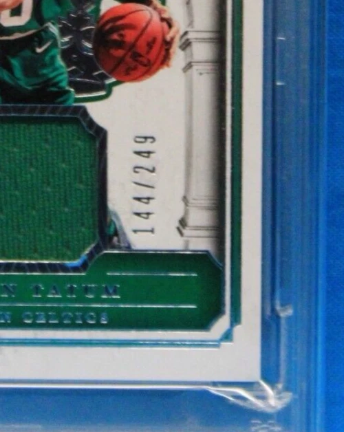 2017 PANINI CROWN ROYALE # RJ26 Jayson Tatum RC PSA 8 # 54949953 ROOKIE JERSEYS - Image 3 of 3