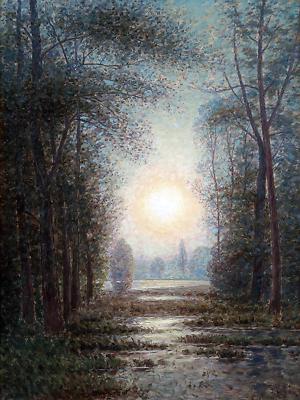Landscape Dawn Road Forest Sun Tile Mural Kitchen Wall Backsplash Marble Ceramic