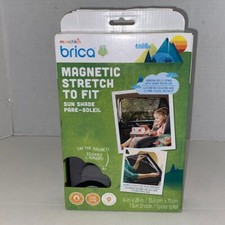 Munchkin Brica - MAGNETIC Stretch to Fit Sun Shade - Black - NEW