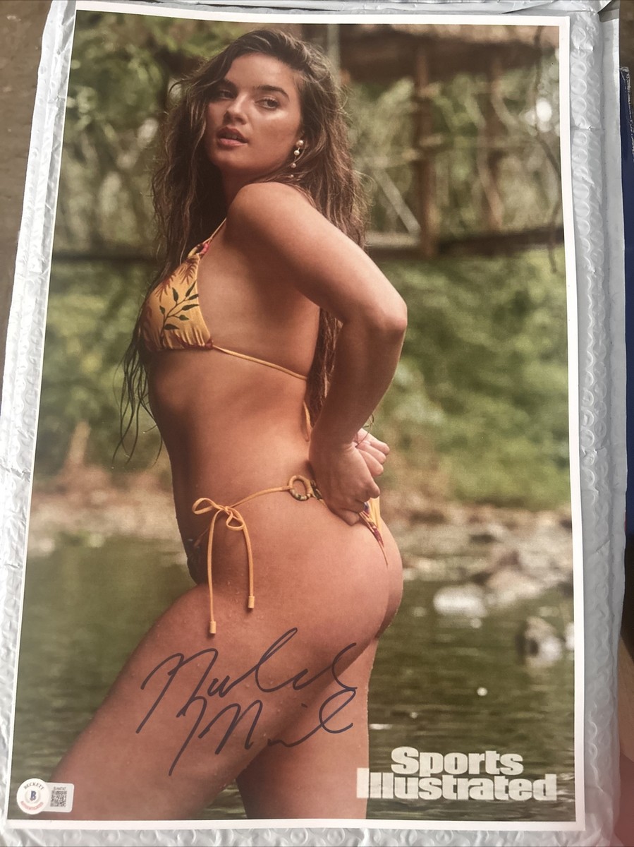 Natalie Mariduena Signed Sports Illustrated Swimsuit Photo COA
