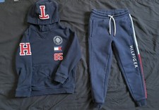 Tommy Hilfiger Hoodie Sweatsuit Boys Size 6-7 Hoodie Pants 2 Pc