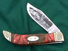 Vintage Schrade Deer Tracks Clasp Folding Knife Sterling Shields NIB SCLD 2007 — photo 1