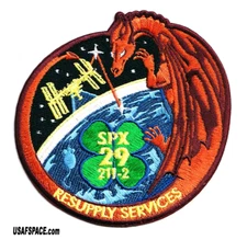 Authentic SPX-29-SPACEX CRS-29 NASA ISS RESUPPLY Mission-A-B Emblem SPACE PATCH