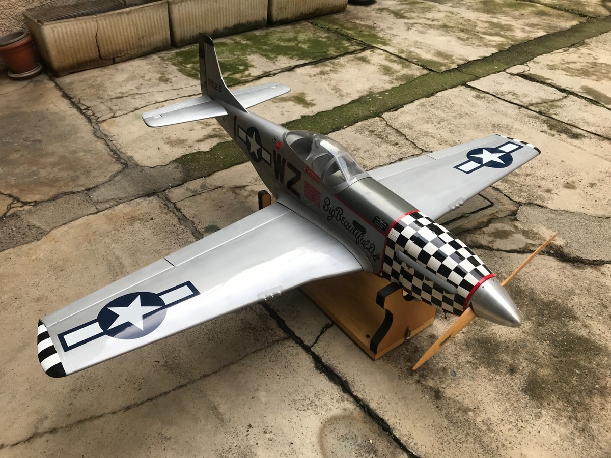 Giant P51 Mustang 2,15 TOP FLITE Aereomodello RC