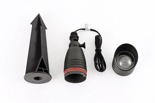 Elitco Outdoor 12V Cast Brass Spot Light 3 Inch W X 8.5 Inch H In Dark Bronze - Picture 8 of 8