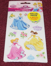Sandy Lion Disney Princess Stickers - 4 sheets/1 pack