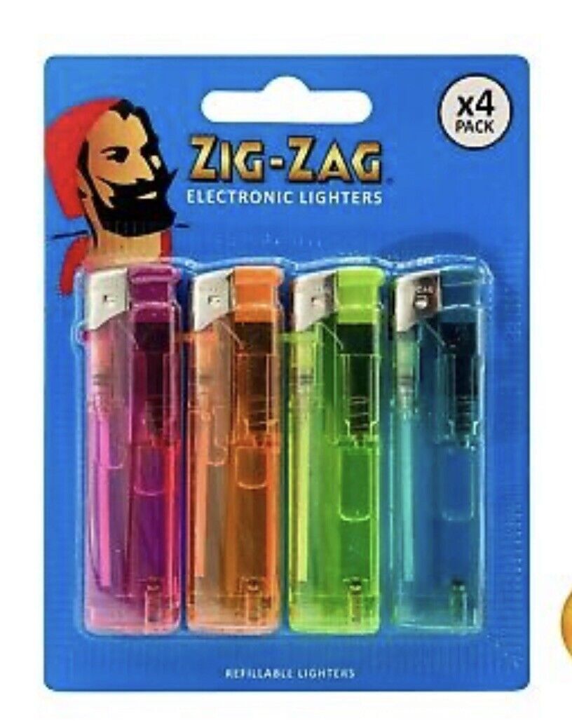 Electronic Adjustable Flame Refillable Lighter Four Colours Gas Lighters eBay