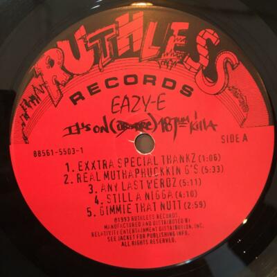 Eazy-E / It's On Dr. Dre 187um Killa 1993 US Original Vinyl EP