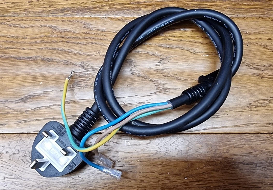 Toshiba MW2-AC25TF(BK) 950w 25L Microwave Oven Replacement Power Cord