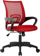Office Chair Mid Back Desk Chair1 Ergonomic Mesh Computer Gaming with Larger Sea