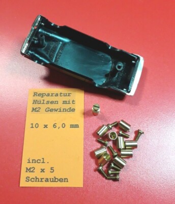 10 Reparaturhülsen ( 6,0 mm ) gedrehte Messing Ausführung