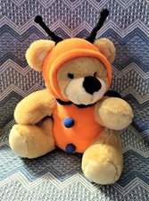 Sherwood Brand Teddy Bear Butterfly Costume 10" Plush Tan Orange Stuffed Toy 