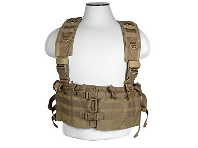 NcStar AR Chest Rig Tan Tactical Vest Military Special Forces Swat Police NEW - Picture 1 of 1