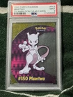 2000 TOPPS POKEMON TV ANIMATION CLEAR CARDS #PC5 MEWTWO PSA 9 MINT RARE!!