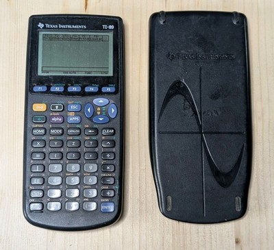 Texas Instruments TI-89 Graphing Calculator w/ Cover   Tested Working Free Ship.