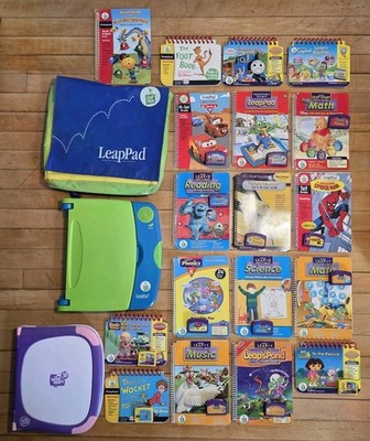 LeapPad LeapFrog Leap Start 3D Learning Systems 18 Books 14 Cartridges *Read*