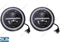 "7\" LED Rund Scheinwerfer Head Lamp Set FüR Suzuki Samurai SJ410 413 Thar Jeep..."