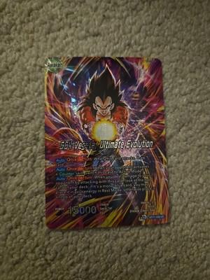 SS4 Vegeta Ultimate Evolution BT11 Leader Foil Dragon Ball Super Card Game | NM