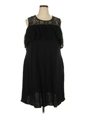 Lane Bryant Women Black Cocktail Dress 18 Plus